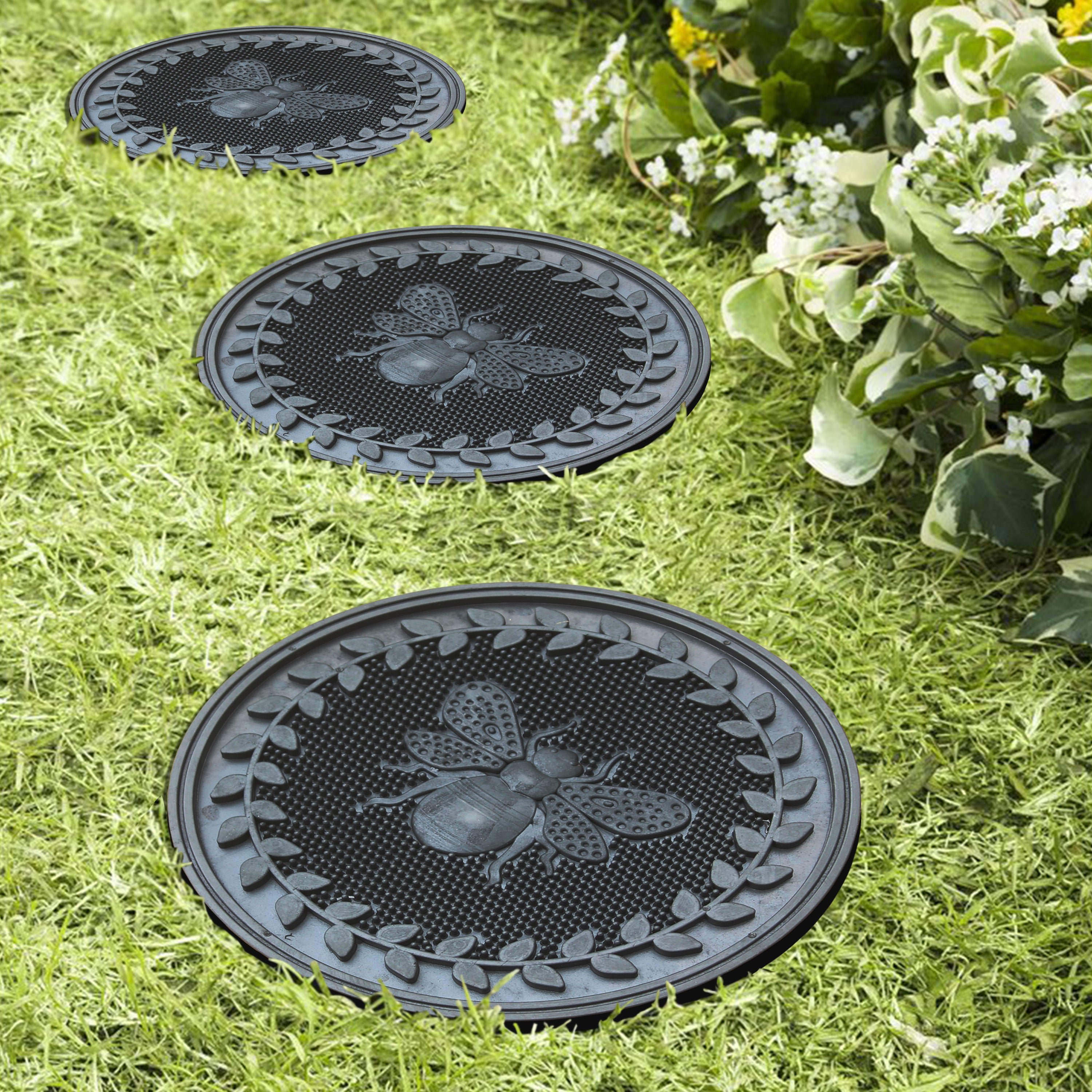 patio stepping stones rubber durable outdoor use