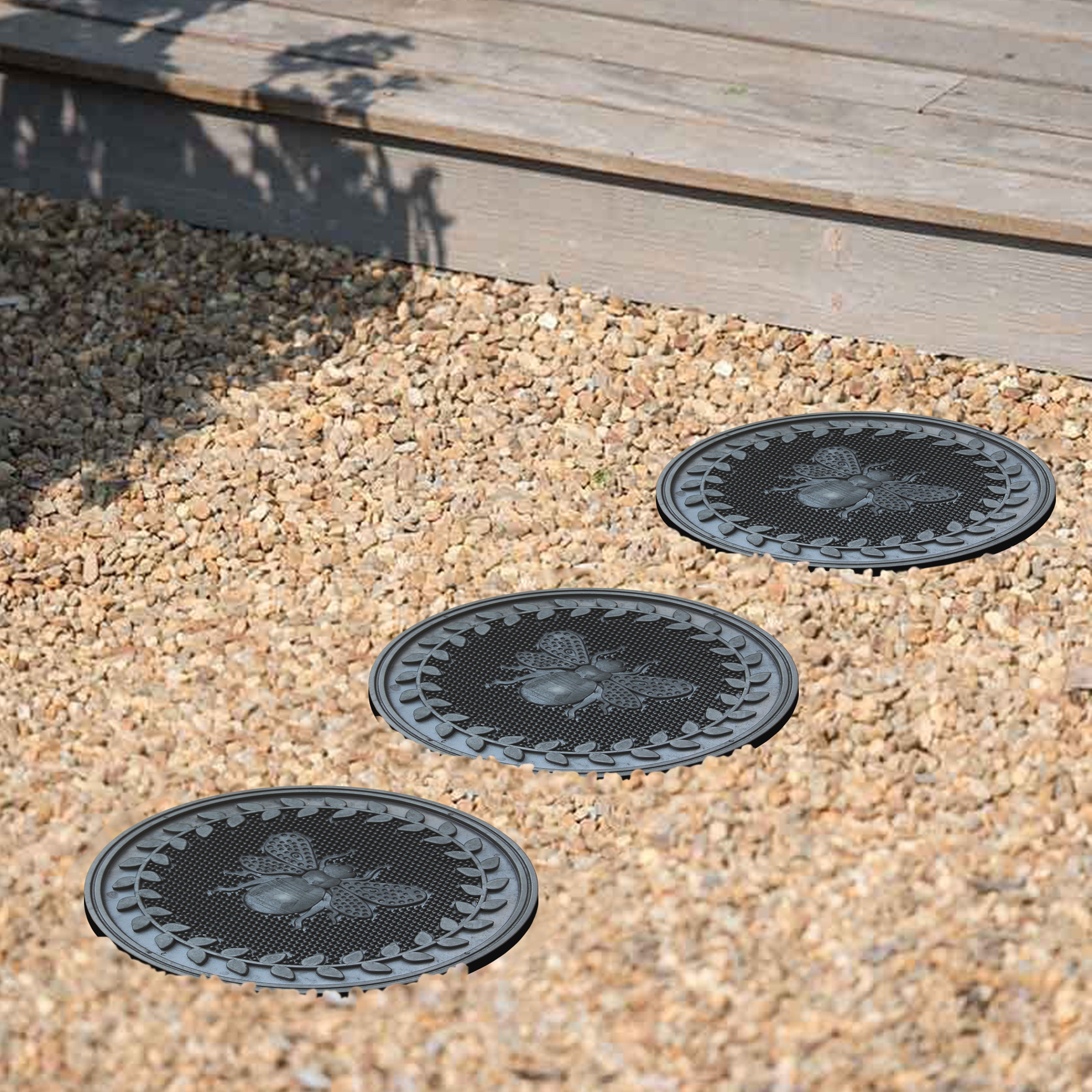 garden path stones rubber traction design landscaping