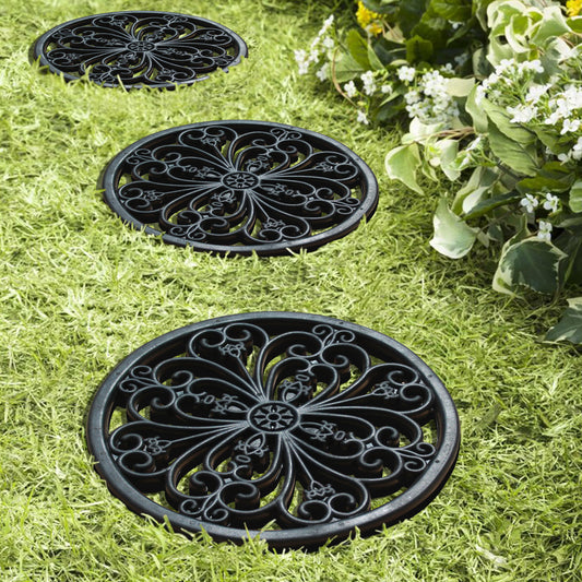 patio stepping stones rubber durable outdoor use