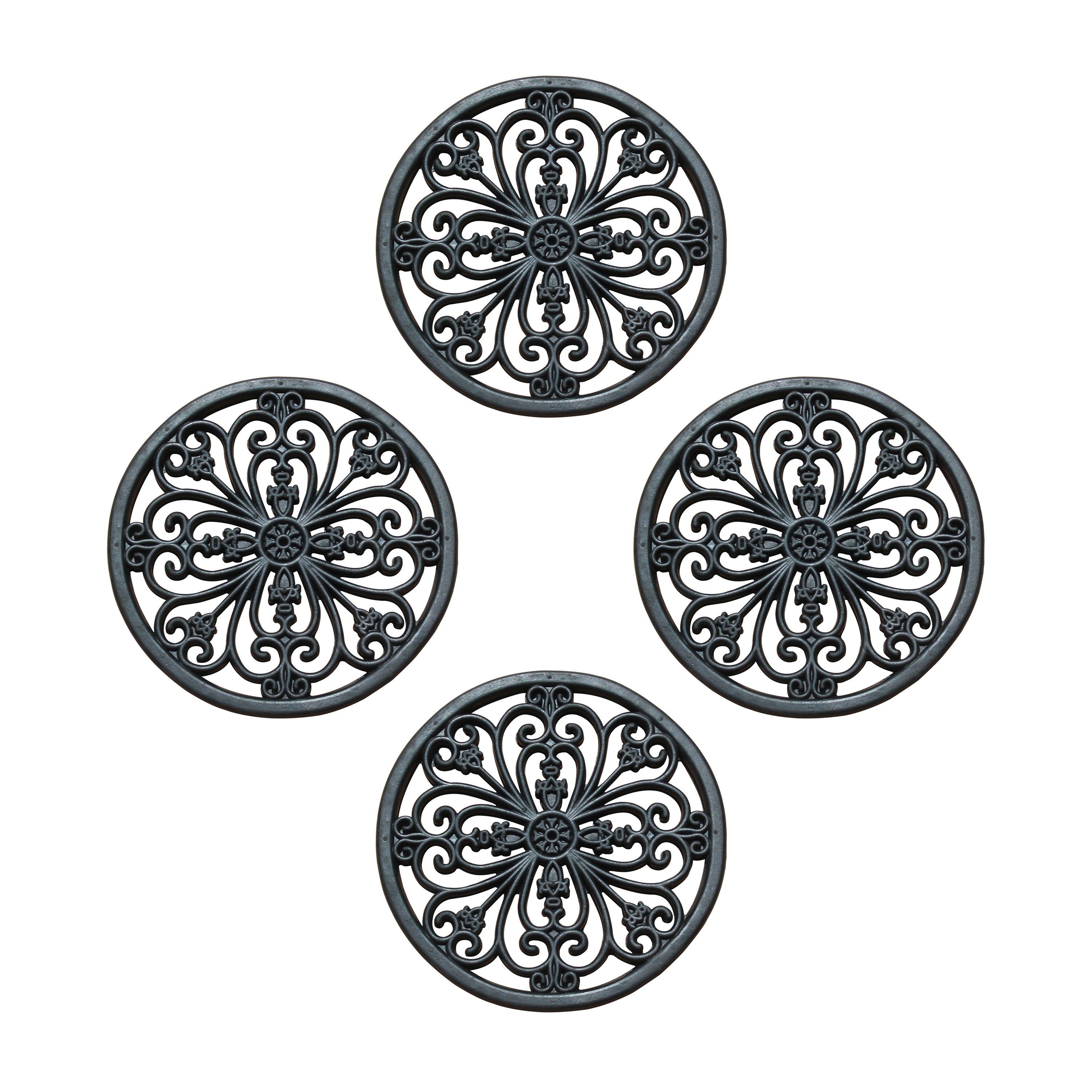 rubber stepping stones ornamental scroll garden pathway