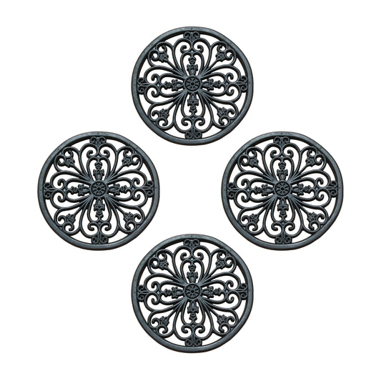 rubber stepping stones ornamental scroll garden pathway