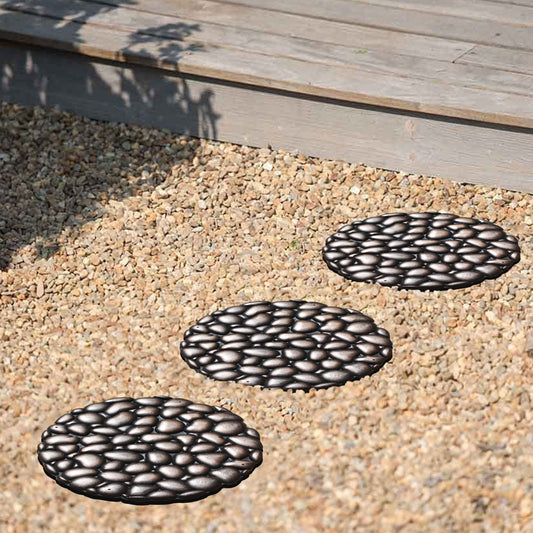 Pebble-style garden path stones for patio and walkway