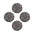 Rubber garden stepping stones with pebble texture design
