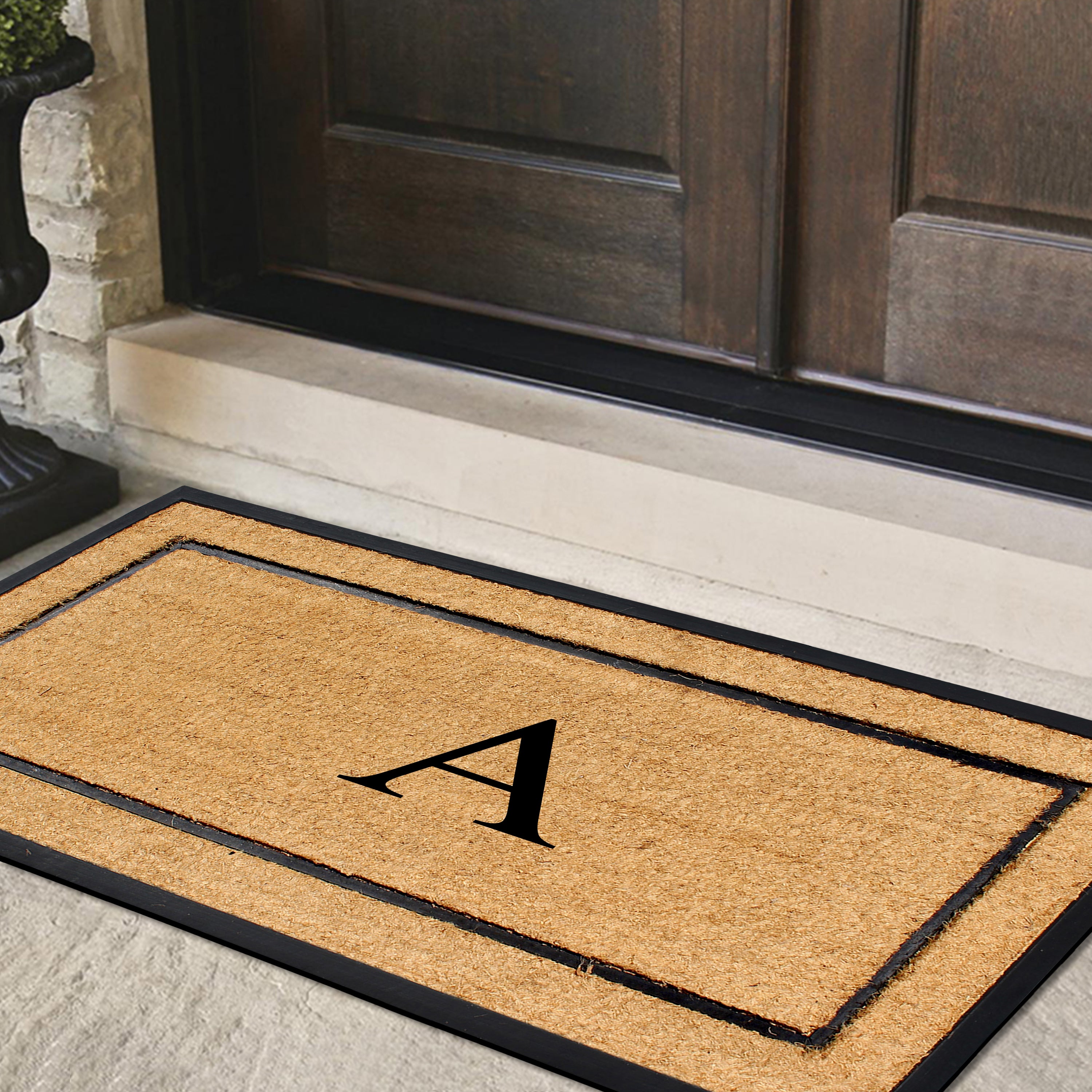 custom entry mat rubber coir outdoor doormat
