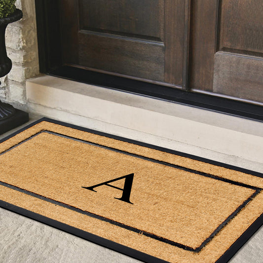 custom entry mat rubber coir outdoor doormat