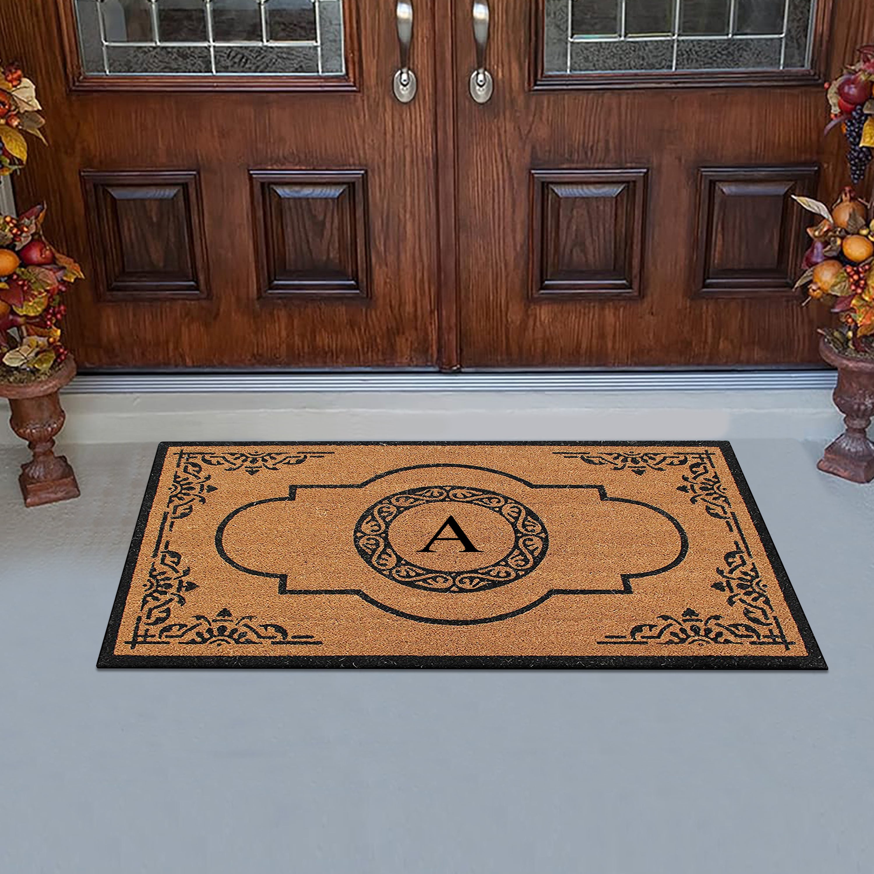 personalized outdoor coir doormat for front door entrance