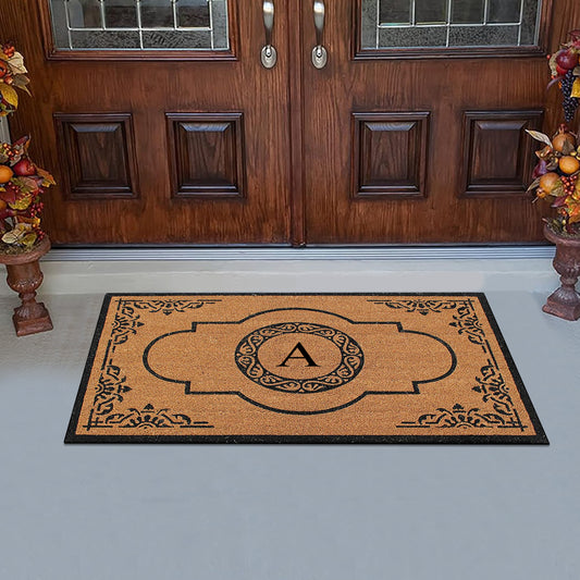 personalized outdoor coir doormat for front door entrance