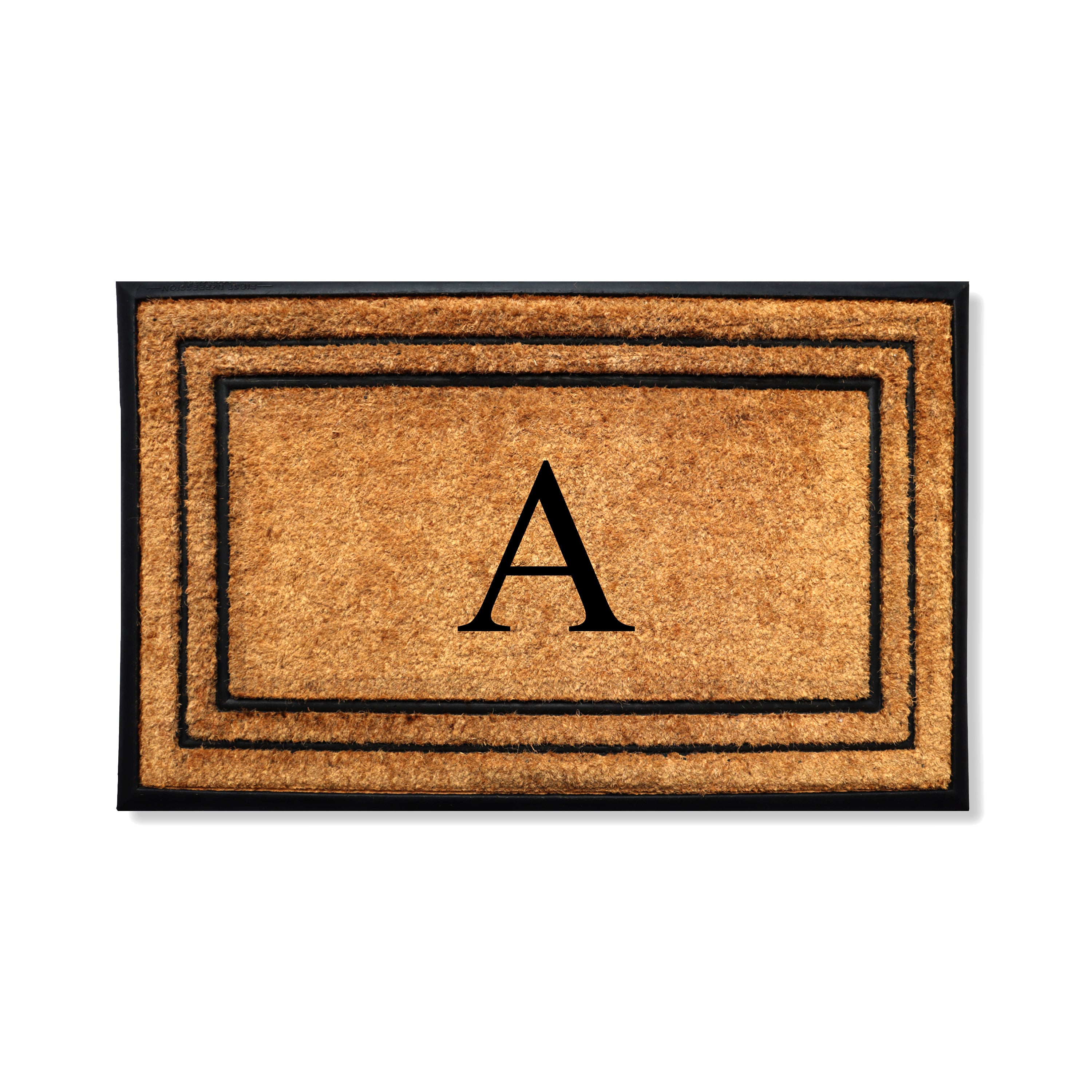 personalized door mat monogram coir outdoor entryway