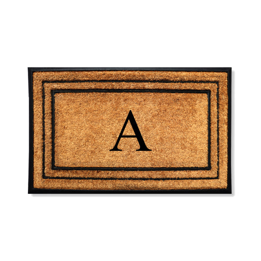 personalized door mat monogram coir outdoor entryway