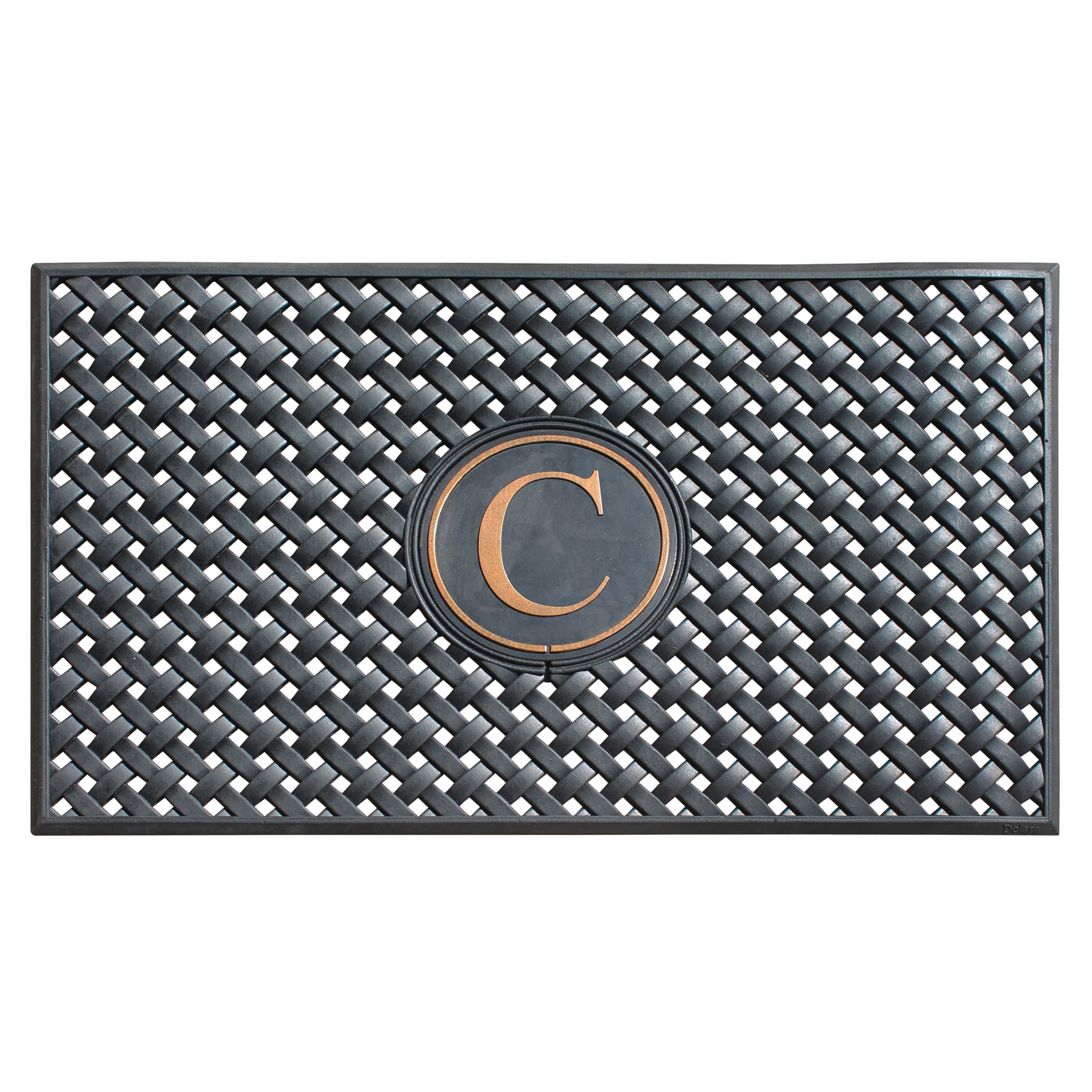 A1HC Personalized Rubber Door Mat 24" x 39" – Monogram Outdoor Entry Mat with Non-Slip Backing for Front Door, Patio & Entryway