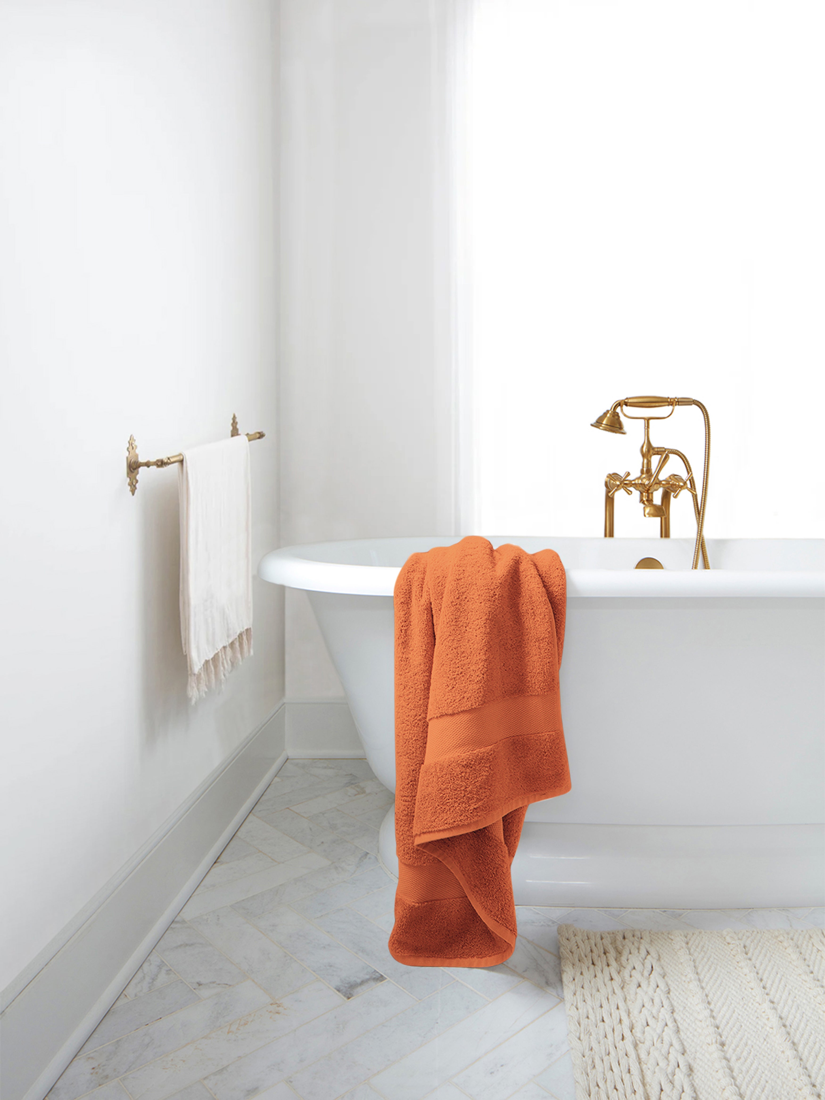 Delara Organic Cotton Luxuriously Plush Bath Sheet, GOTS & Oeko-TEX Certified, Soft, Quick Dry & Ultra-Absorbent 36"x70"