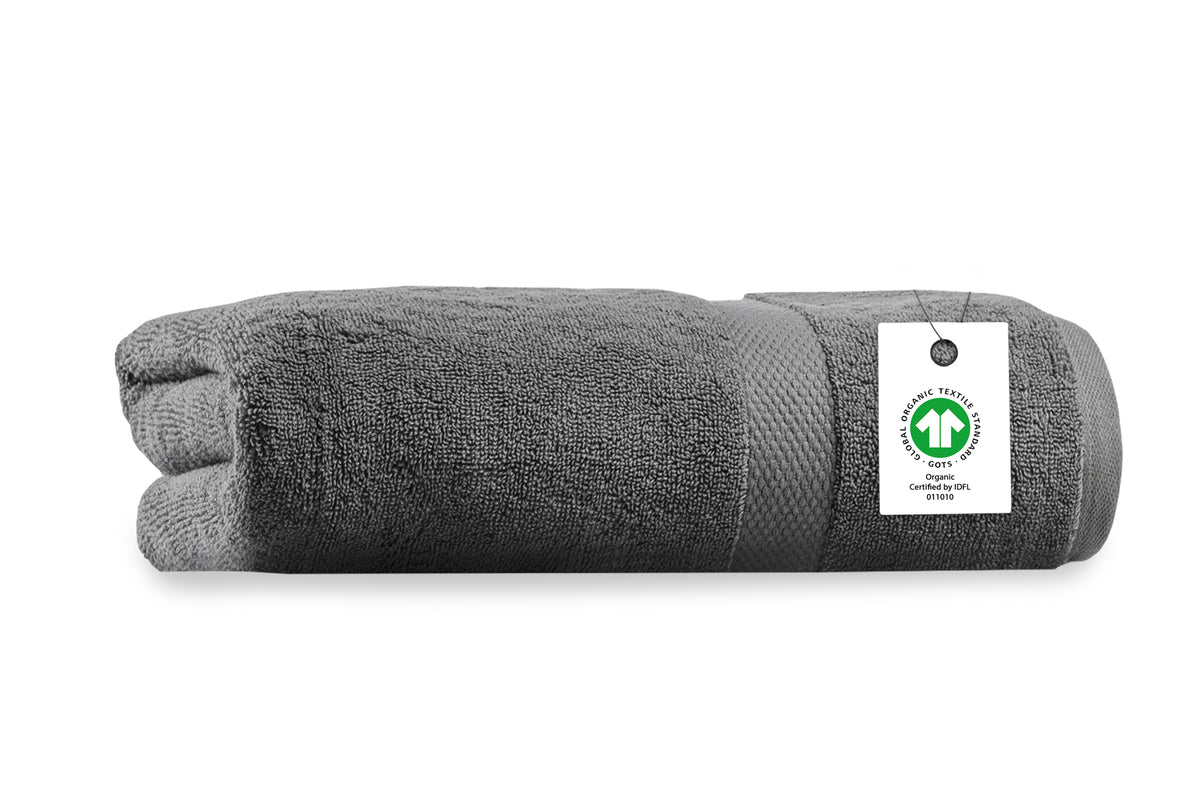 Delara Organic Cotton Luxuriously Plush Bath Sheet, GOTS & Oeko-TEX Certified, Soft, Quick Dry & Ultra-Absorbent 36"x70"