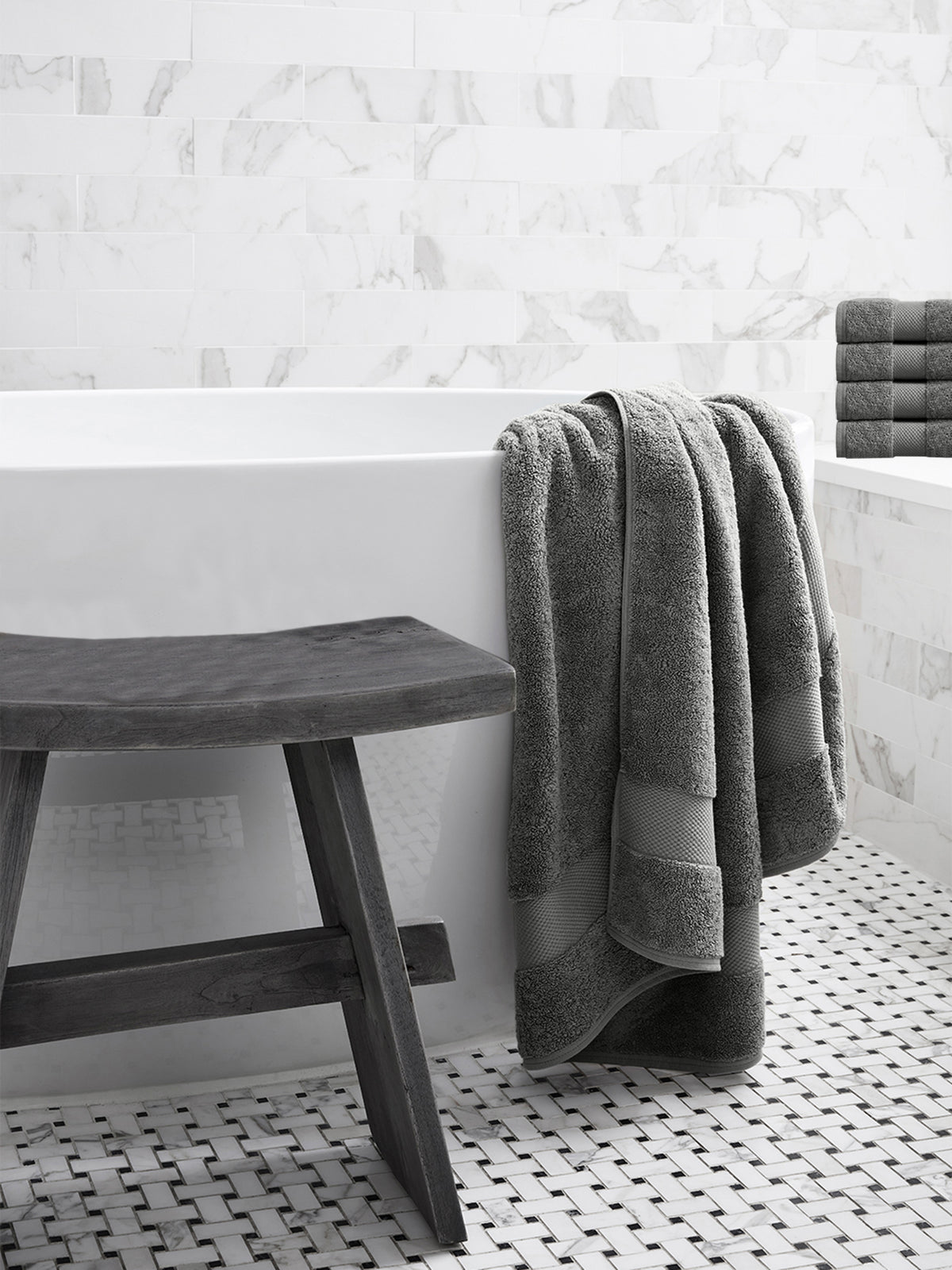 Delara Organic Cotton Luxuriously Plush Bath Sheet, GOTS & Oeko-TEX Certified, Soft, Quick Dry & Ultra-Absorbent 36"x70"