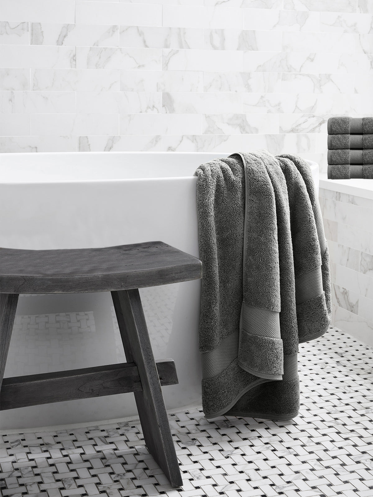 Delara 100% Organic Cotton Soft, Quick Dry & Ultra-Absorbent 30"x58", Bath Towels(Pack of 4)