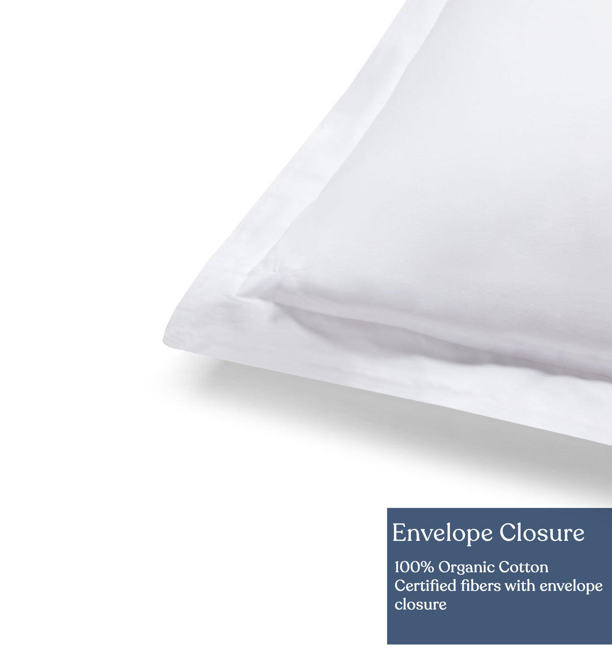 Delara GOTS Certified 100% Organic Cotton Euro Sham Pack of 2, 400 TC, Moisture-Wicking, Smooth & Breathable High-Quality Euro Sham