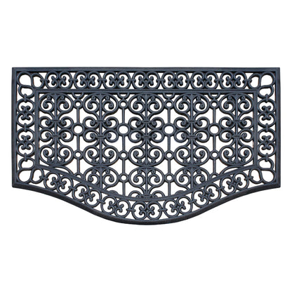 A1HC Large Outdoor Floor Door Mat, 24"X39", Natural Rubber Grill Drainable Design & Anti Fatigue Doormat