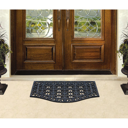 A1HC Large Outdoor Floor Door Mat, 24"X39", Natural Rubber Grill Drainable Design & Anti Fatigue Doormat