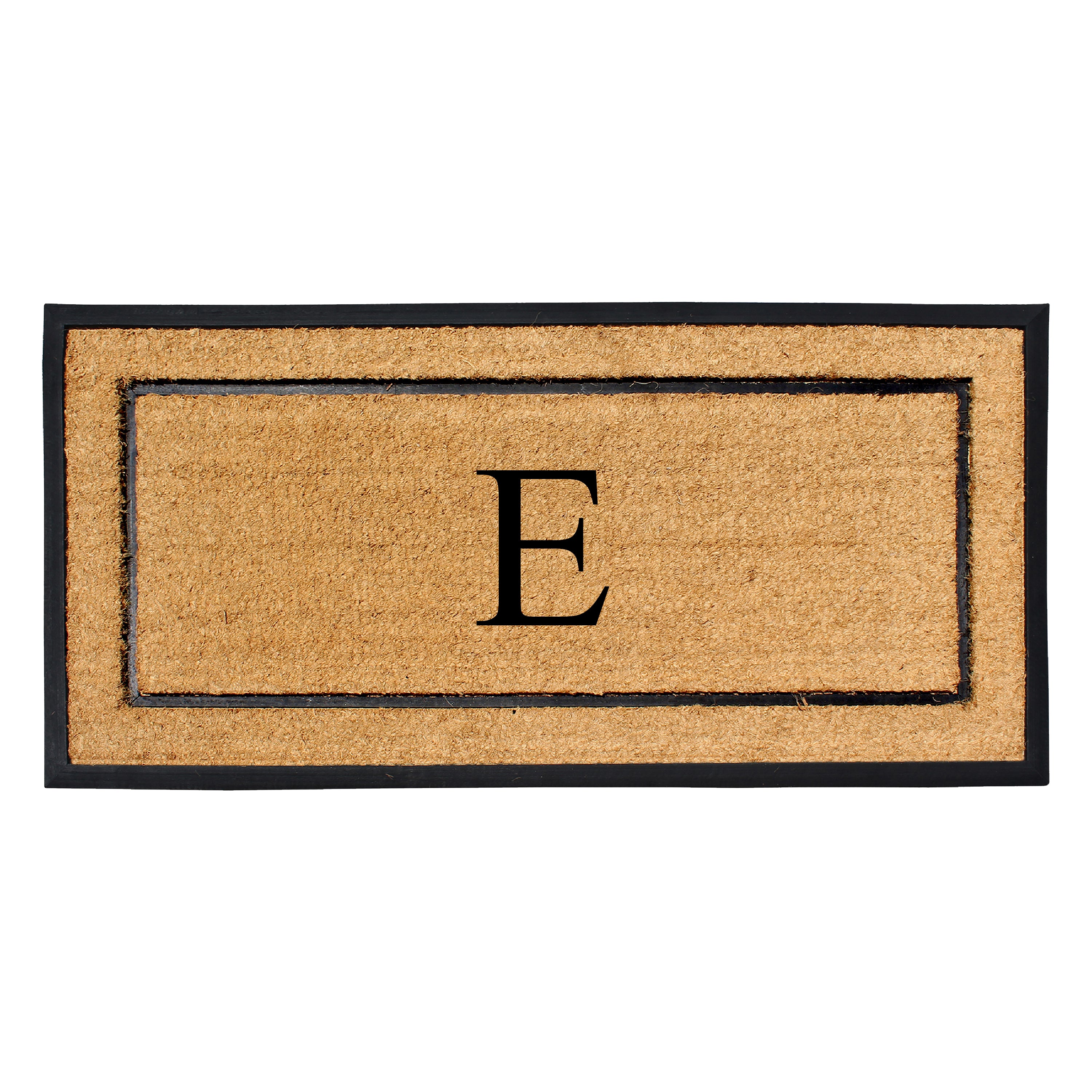 A1HC Personalized Door Mat 30" x 60" Custom Monogram Coir Doormat with Rubber Border, Non-Slip Outdoor Entry Mat