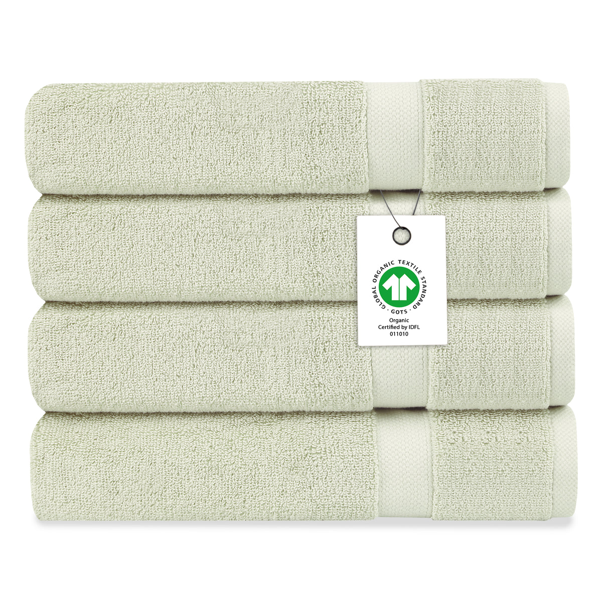 Delara 100% Organic Cotton Soft, Quick Dry & Ultra-Absorbent 30"x58", Bath Towels(Pack of 4)
