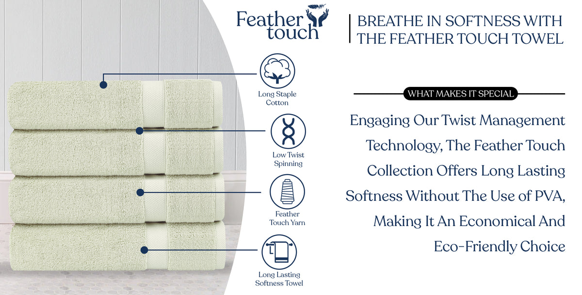 Delara 100% Organic Cotton Soft, Quick Dry & Ultra-Absorbent 30"x58", Bath Towels(Pack of 4)