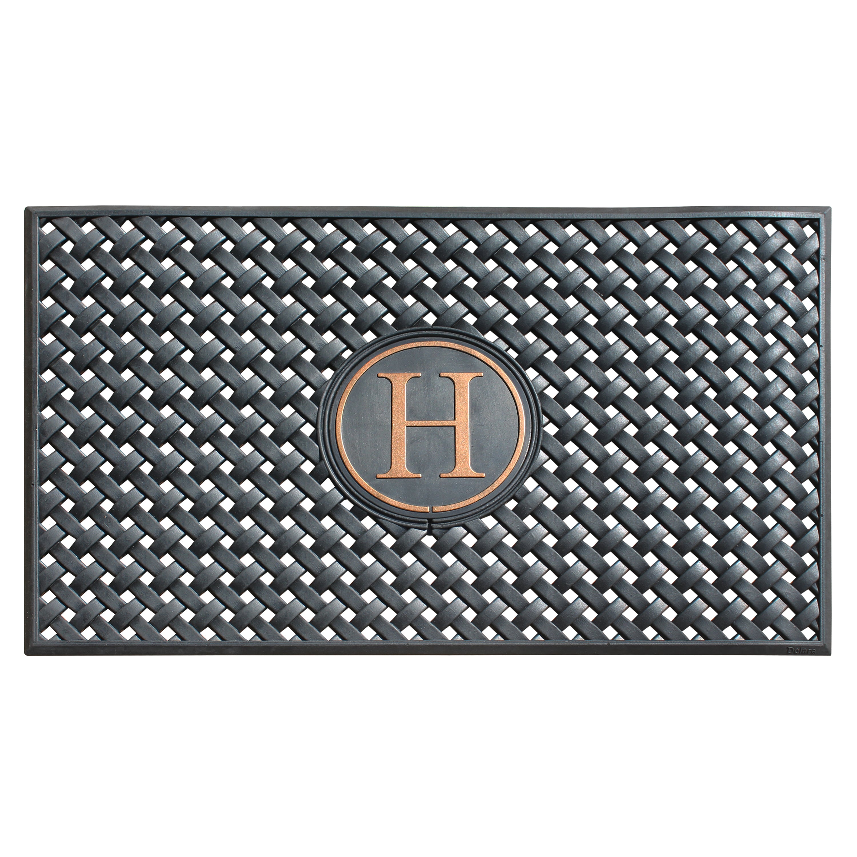 A1HC Personalized Rubber Door Mat 24" x 39" – Monogram Outdoor Entry Mat with Non-Slip Backing for Front Door, Patio & Entryway