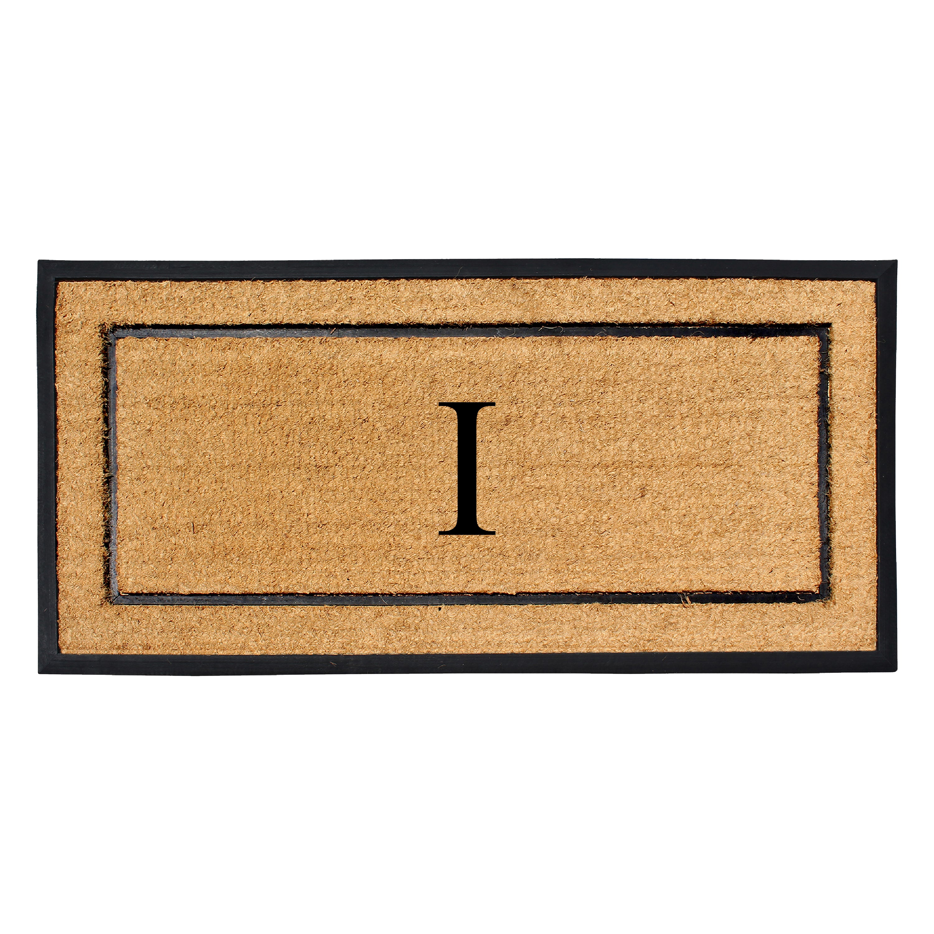 A1HC Personalized Door Mat 30" x 60" Custom Monogram Coir Doormat with Rubber Border, Non-Slip Outdoor Entry Mat