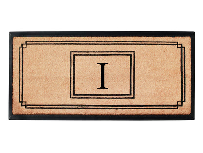A1HC Natural Coir Monogrammed Heavy Duty Entrance Door Mat 24X48, Anti-Shed Treated Durable Doormat