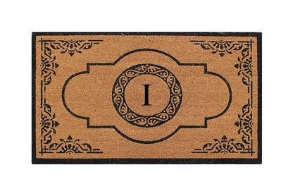 A1HC Natural Coir Durable Anti-Shed Treated Outdoor Entrance Monogrammed Doormat