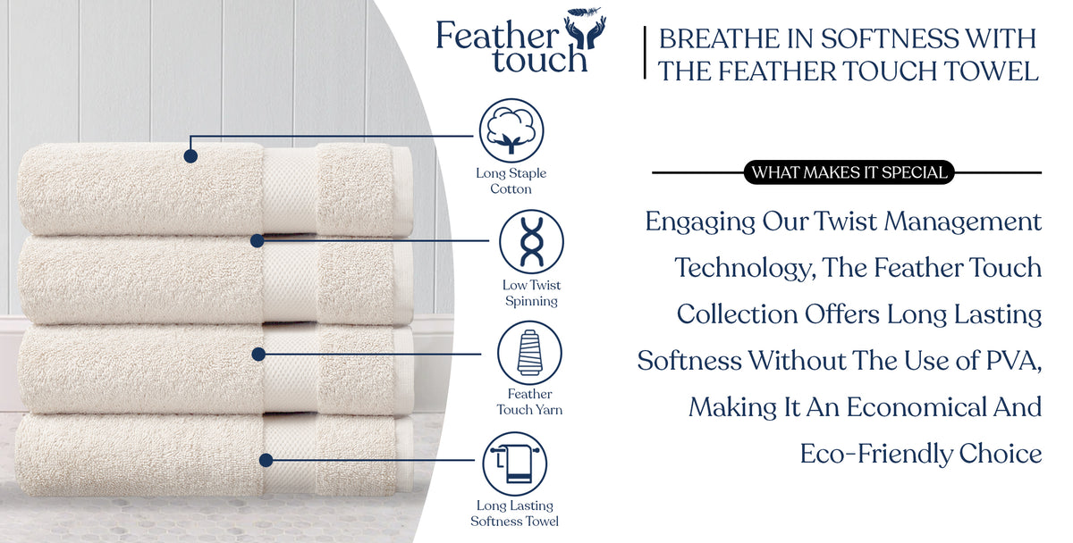 Delara 100% Organic Cotton Soft, Quick Dry & Ultra-Absorbent 30"x58", Bath Towels(Pack of 4)