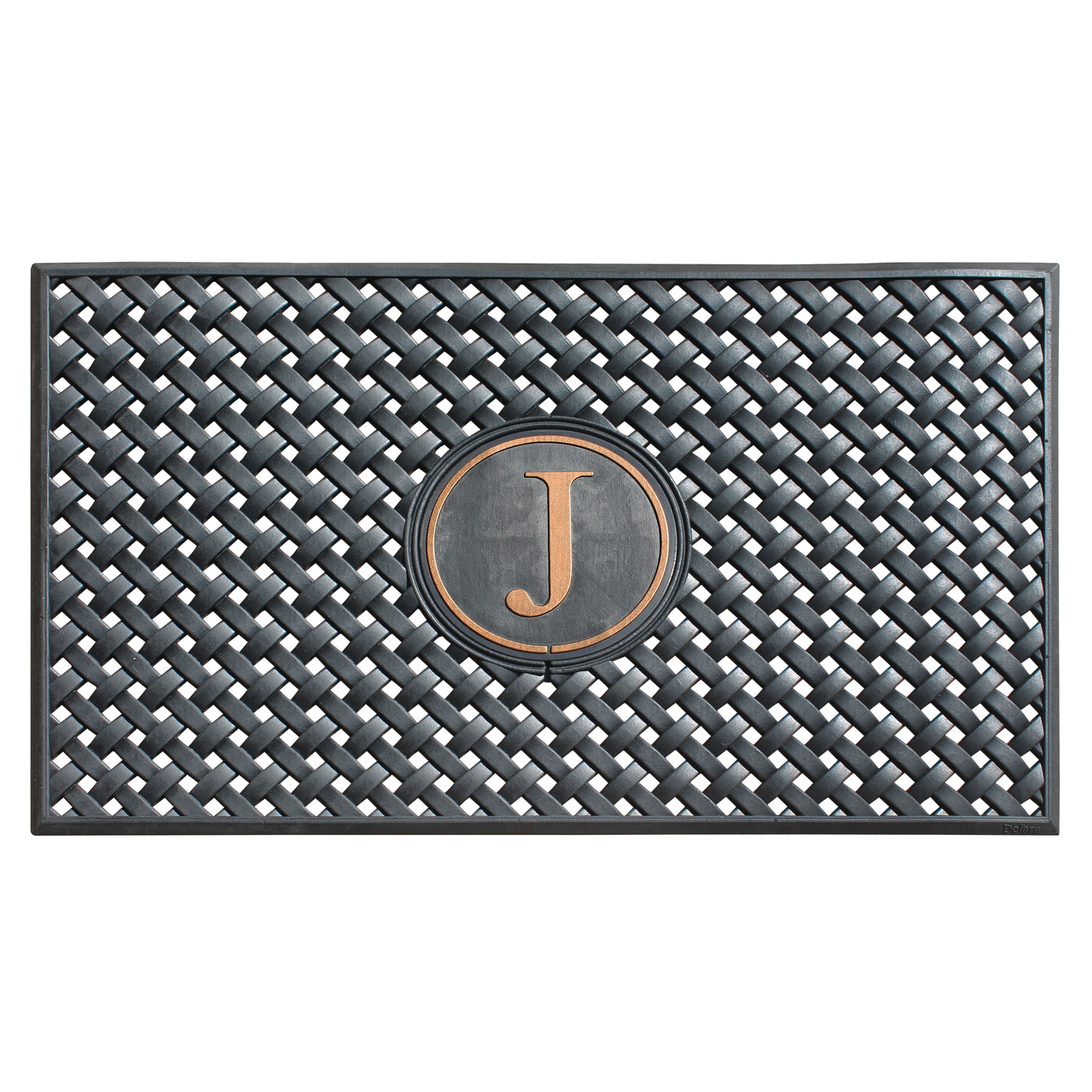 A1HC Personalized Rubber Door Mat 24" x 39" – Monogram Outdoor Entry Mat with Non-Slip Backing for Front Door, Patio & Entryway