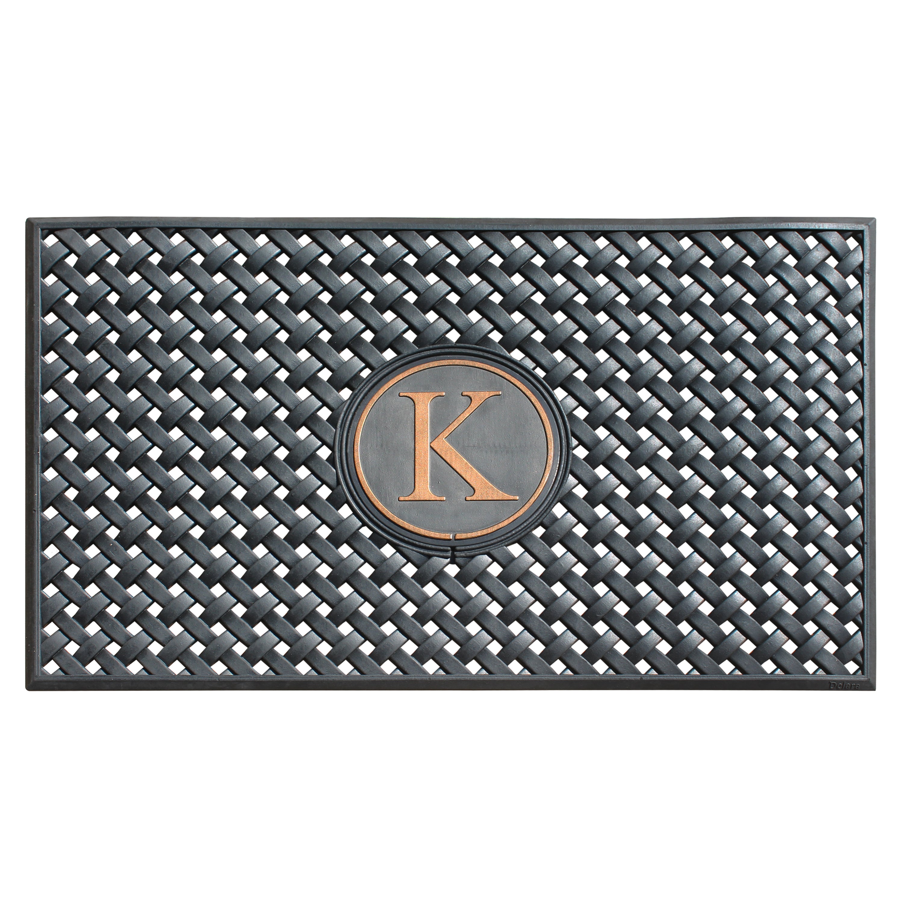 A1HC Personalized Rubber Door Mat 24" x 39" – Monogram Outdoor Entry Mat with Non-Slip Backing for Front Door, Patio & Entryway