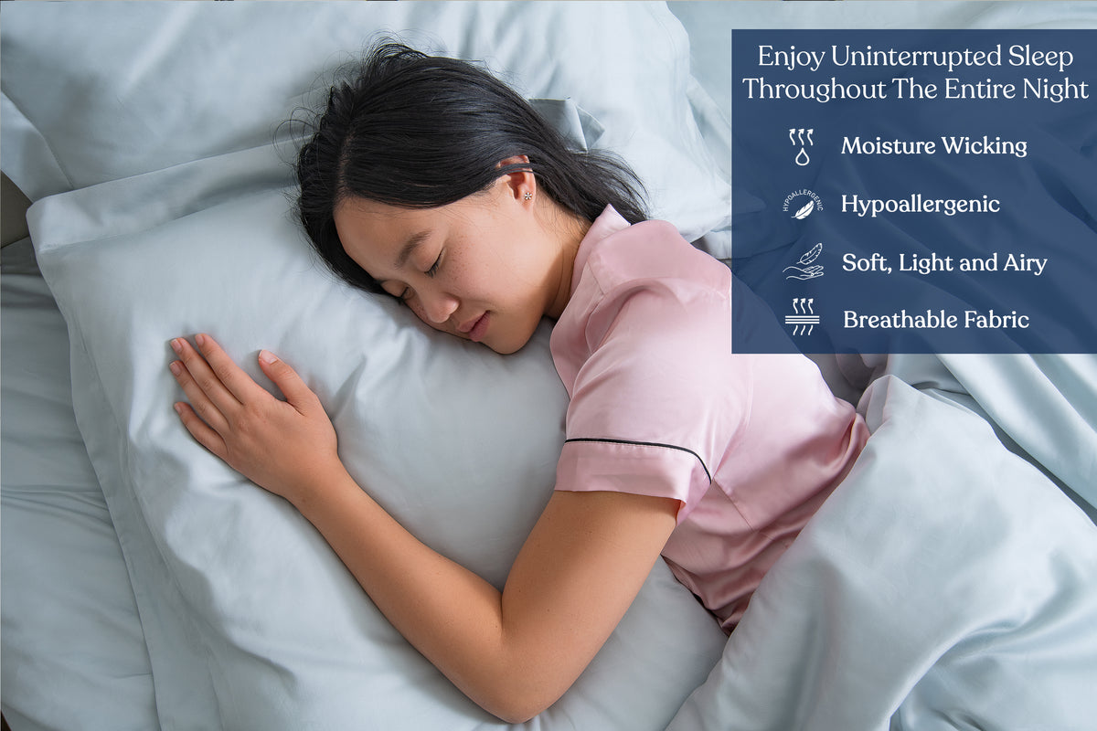 Delara GOTS Certified 100% Organic Cotton Pillowcase Pack of 2, 400 TC, Moisture-Wicking, Smooth & Breathable Pillowcases