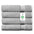 Delara 100% Organic Cotton Soft, Quick Dry & Ultra-Absorbent 30"x58", Bath Towels(Pack of 4)