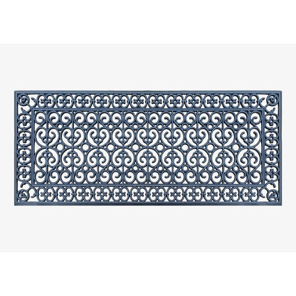 A1HC Large Outdoor Floor Door Mat, 24"X57", Natural Rubber Grill Drainable Design & Anti Fatigue Doormat