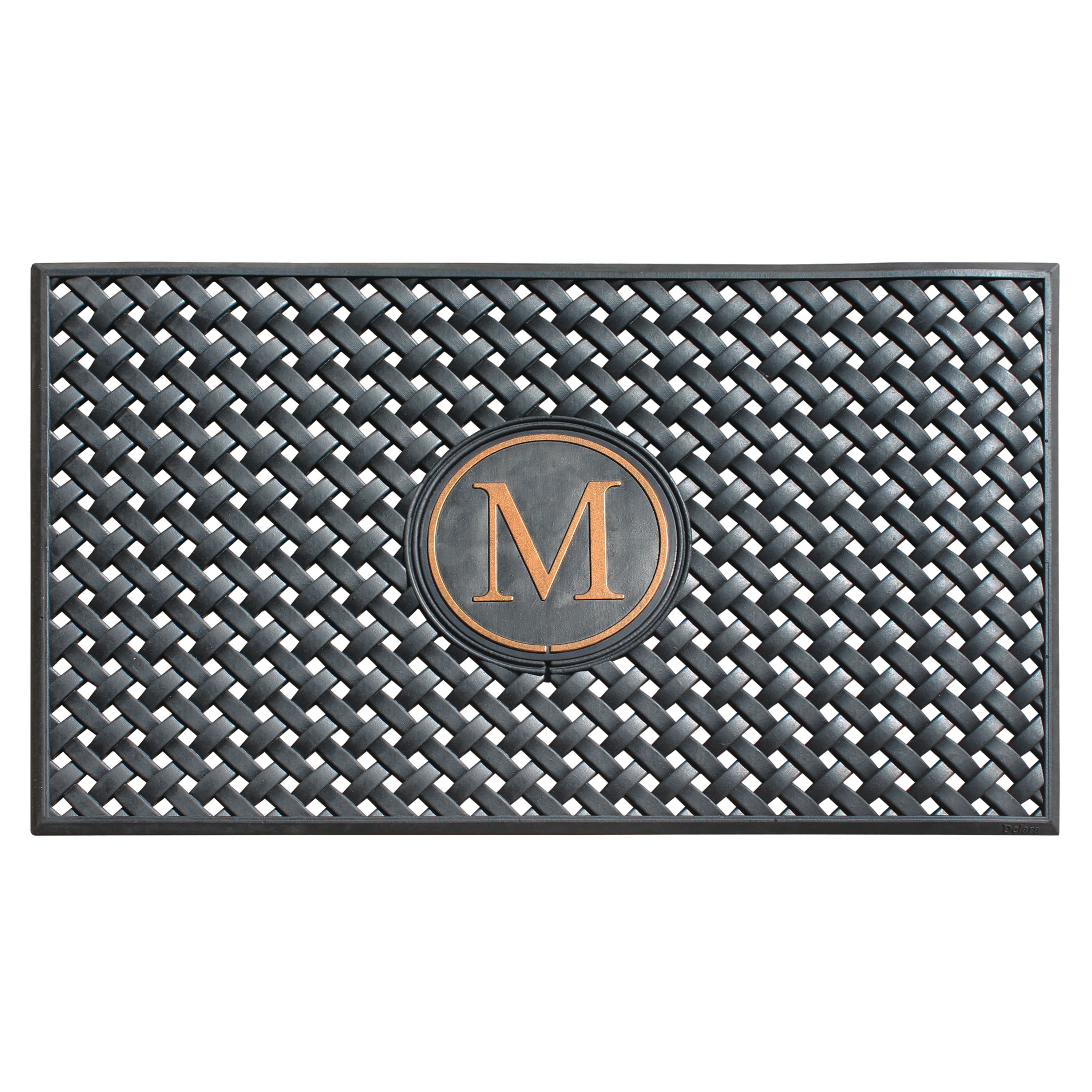 A1HC Personalized Rubber Door Mat 24" x 39" – Monogram Outdoor Entry Mat with Non-Slip Backing for Front Door, Patio & Entryway