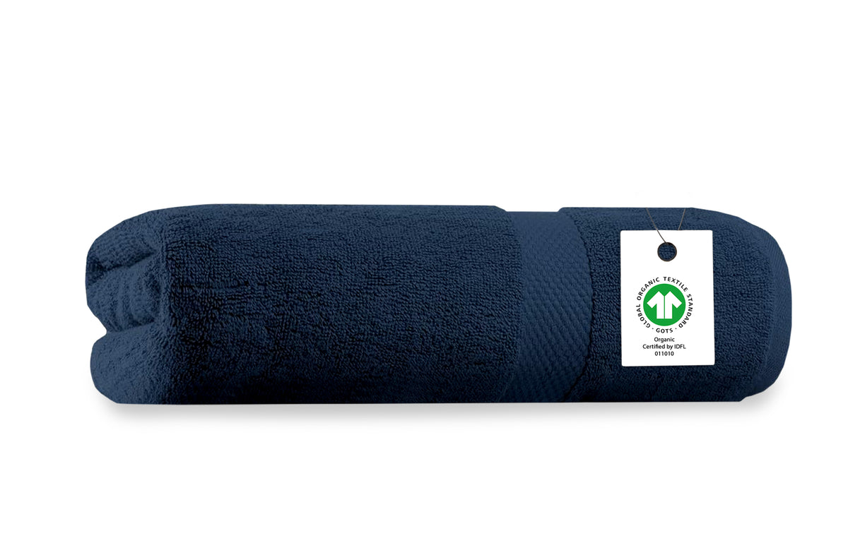 Delara Organic Cotton Luxuriously Plush Bath Sheet, GOTS & Oeko-TEX Certified, Soft, Quick Dry & Ultra-Absorbent 36"x70"