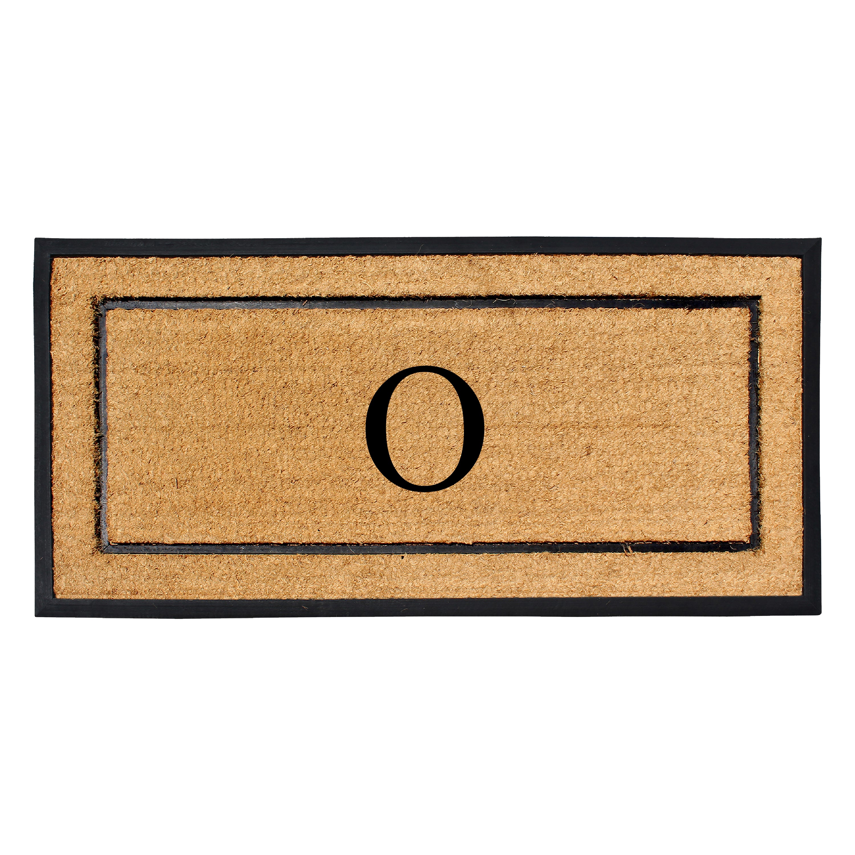 A1HC Personalized Door Mat 30" x 60" Custom Monogram Coir Doormat with Rubber Border, Non-Slip Outdoor Entry Mat