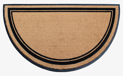 A1HC Natural Coir & Rubber Half Round Entrance Door Mat 36" x 72",Heavy Duty Thick Durable Doormats