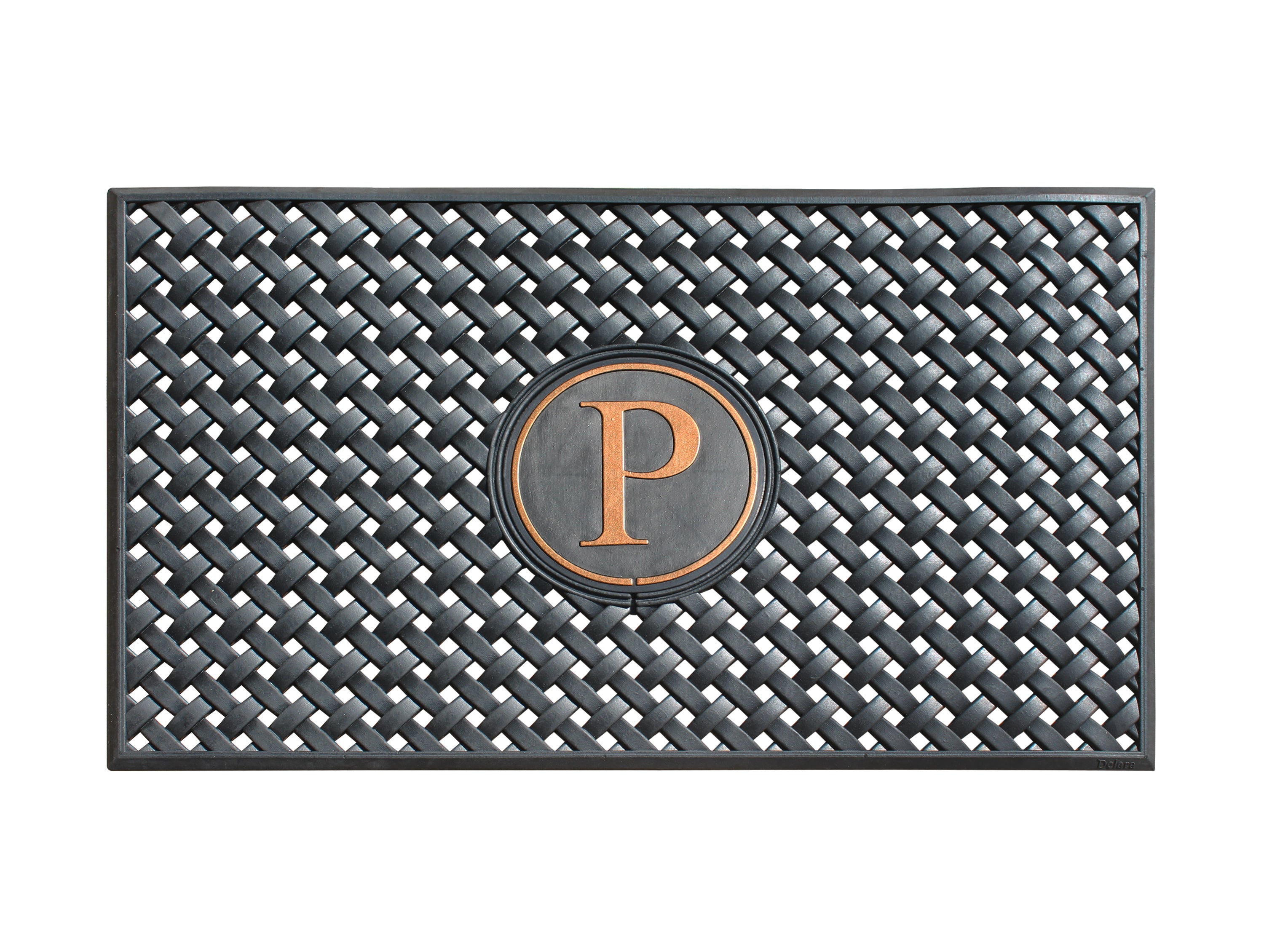 A1HC Large Monogrammed Rubber Doormat, 24" x 39" – Durable, All-Weather Entryway Mat for Indoor & Outdoor Use