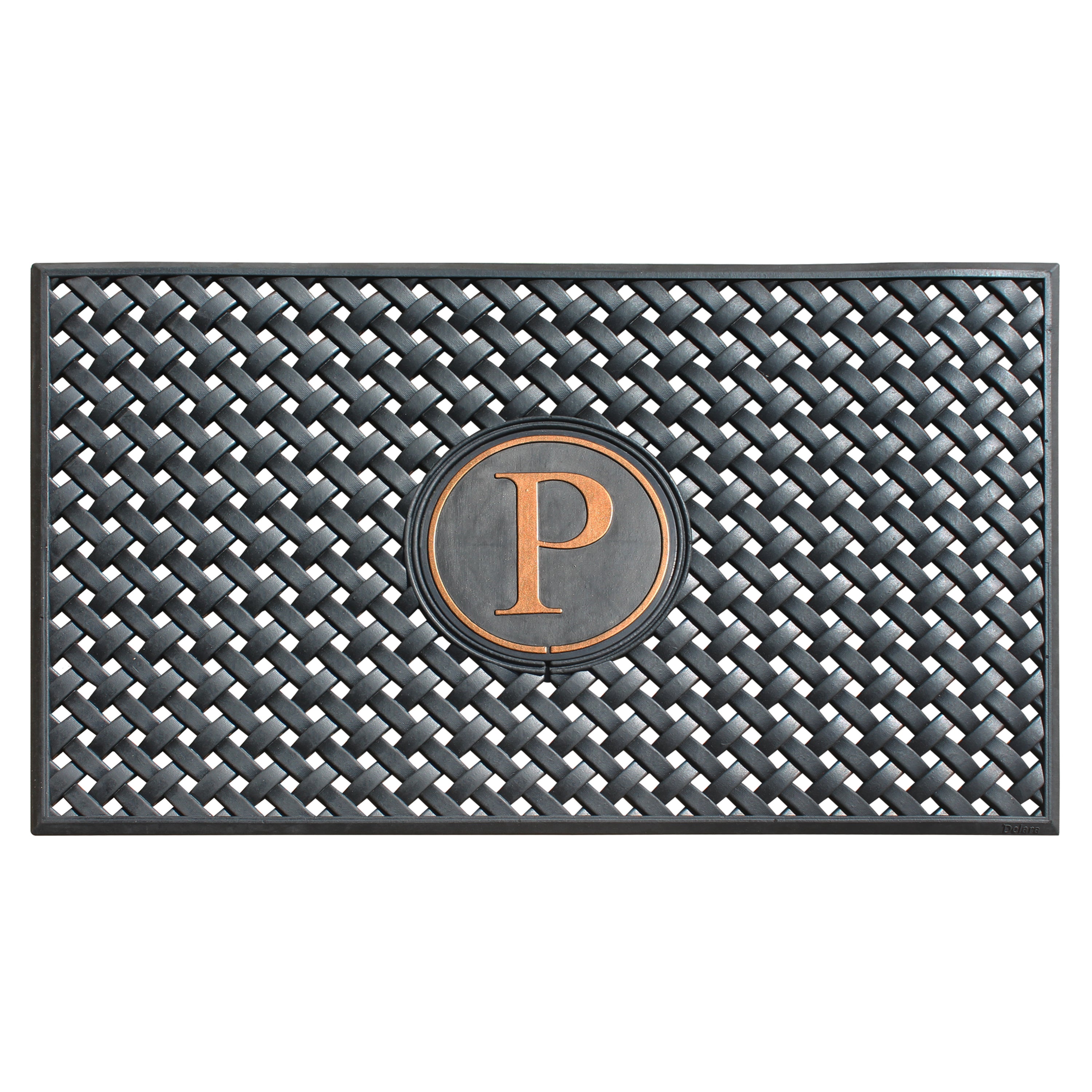 A1HC Personalized Rubber Door Mat 24" x 39" – Monogram Outdoor Entry Mat with Non-Slip Backing for Front Door, Patio & Entryway