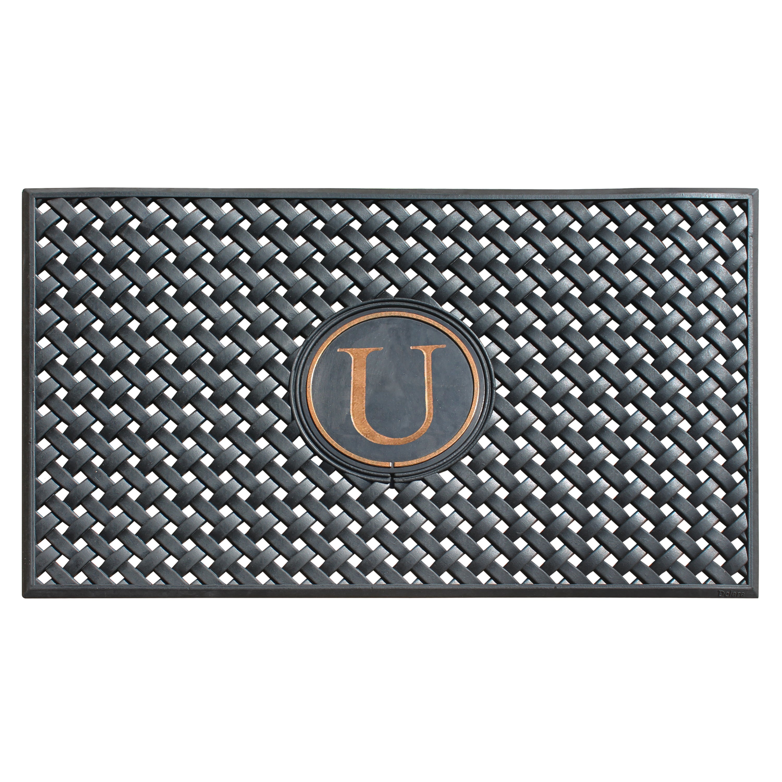 A1HC Personalized Rubber Door Mat 24" x 39" – Monogram Outdoor Entry Mat with Non-Slip Backing for Front Door, Patio & Entryway