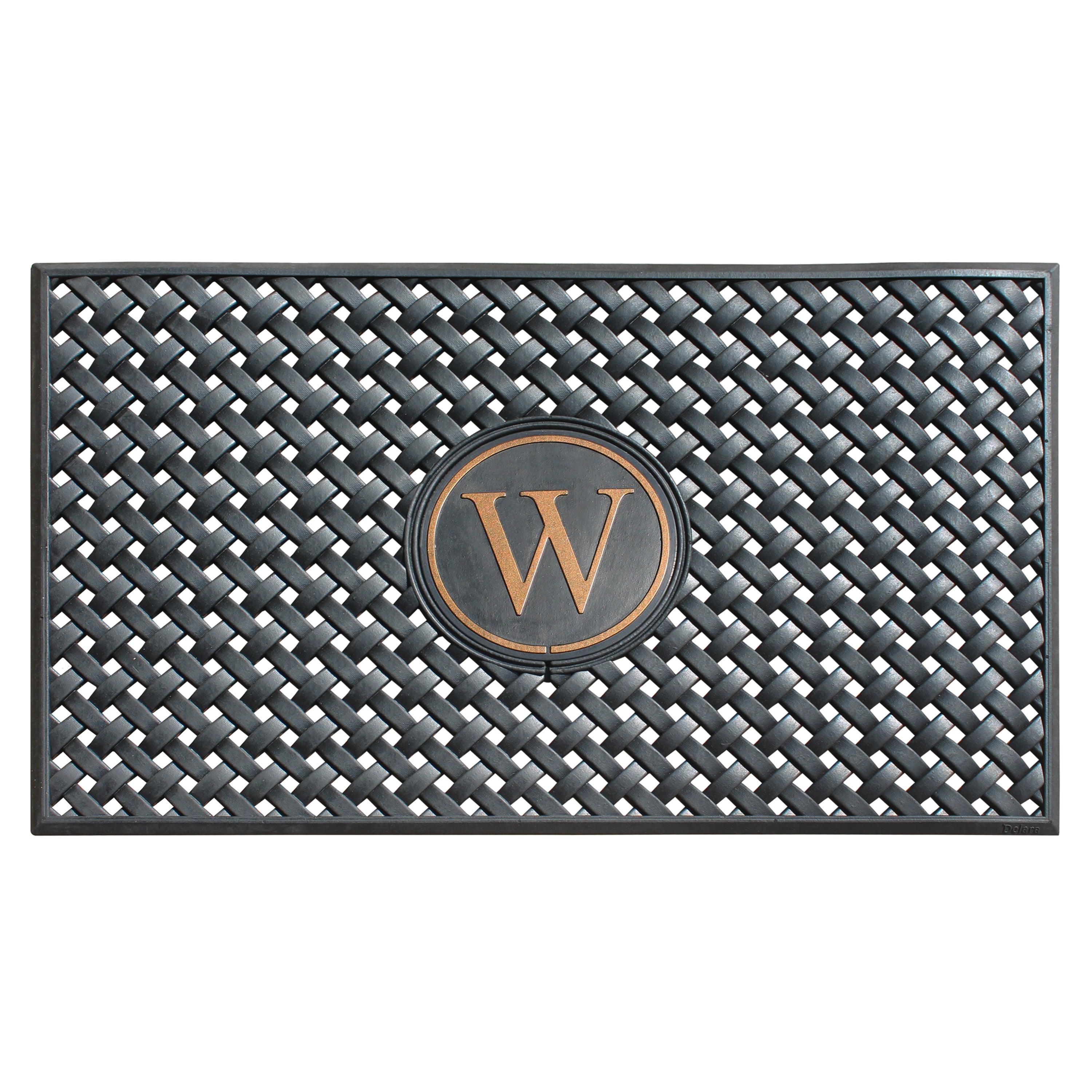 A1HC Personalized Rubber Door Mat 24" x 39" – Monogram Outdoor Entry Mat with Non-Slip Backing for Front Door, Patio & Entryway