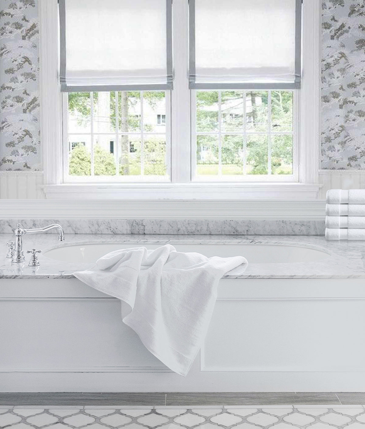 Delara 100% Organic Cotton Soft, Quick Dry & Ultra-Absorbent 30"x58", Bath Towels(Pack of 4)