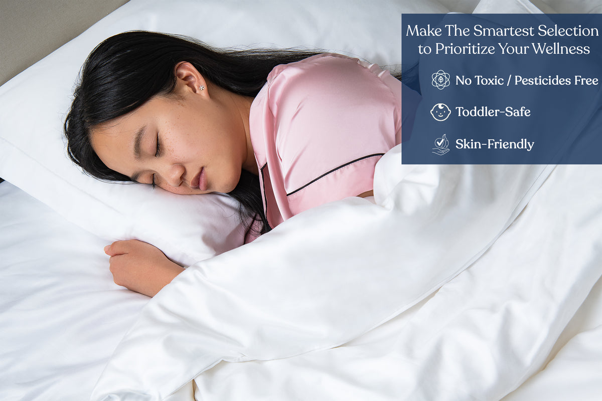 Delara GOTS Certified 100% Organic Cotton Pillowcase Pack of 2, 400 TC, Moisture-Wicking, Smooth & Breathable Pillowcases