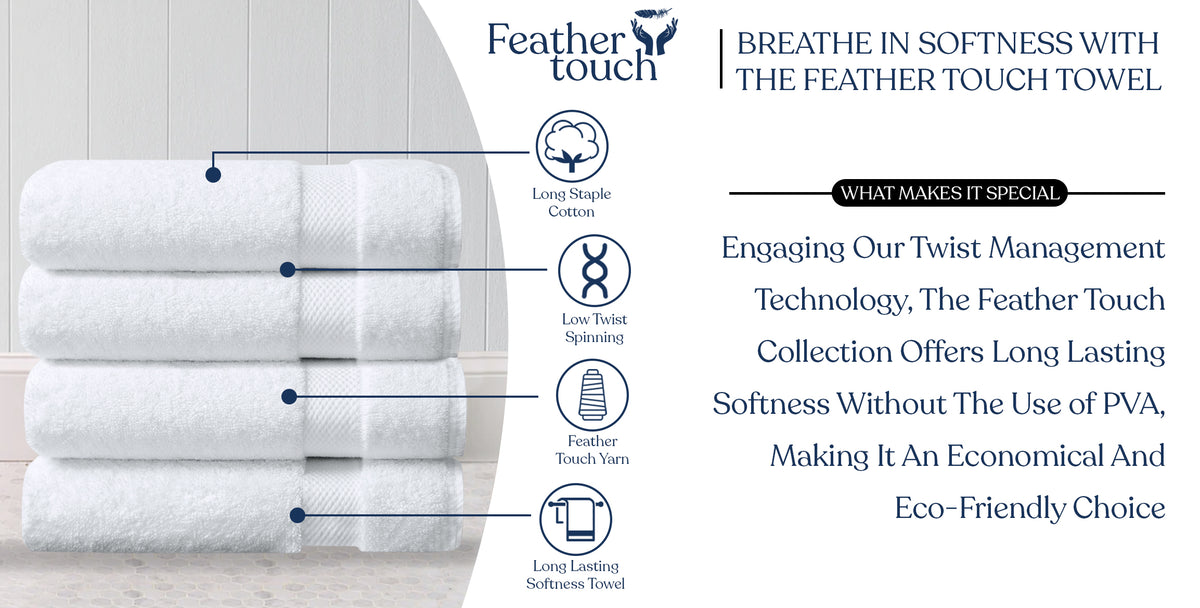 Delara 100% Organic Cotton Soft, Quick Dry & Ultra-Absorbent 30"x58", Bath Towels(Pack of 4)