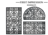 Rubber 3-Piece Doormat
