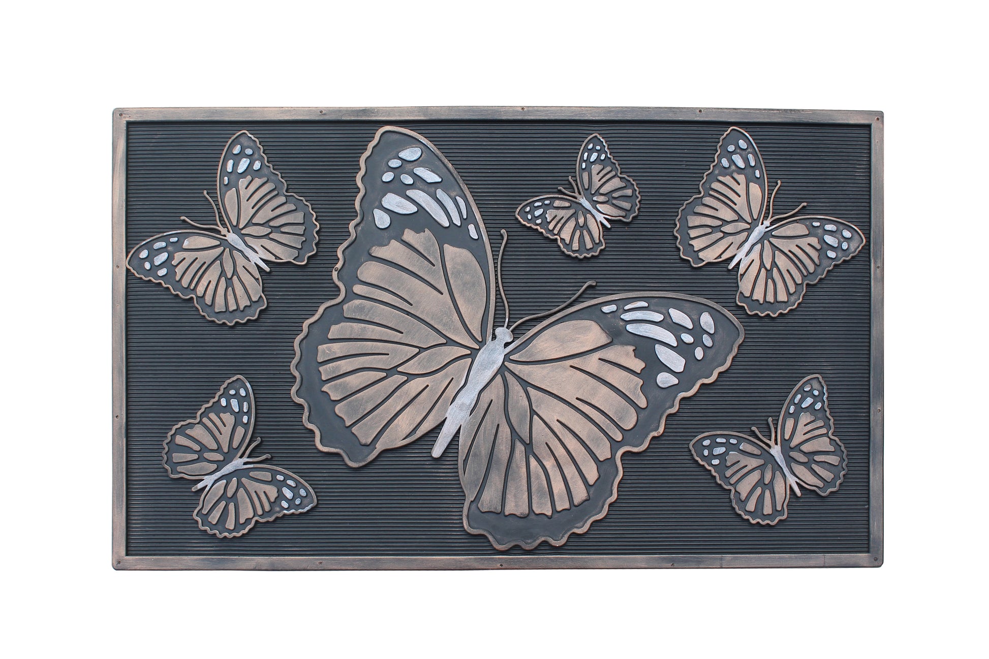 A1HC First Impression Butterfly Rubber Pin Mat, Beautifully Copper, Black - A1HCSHOP
