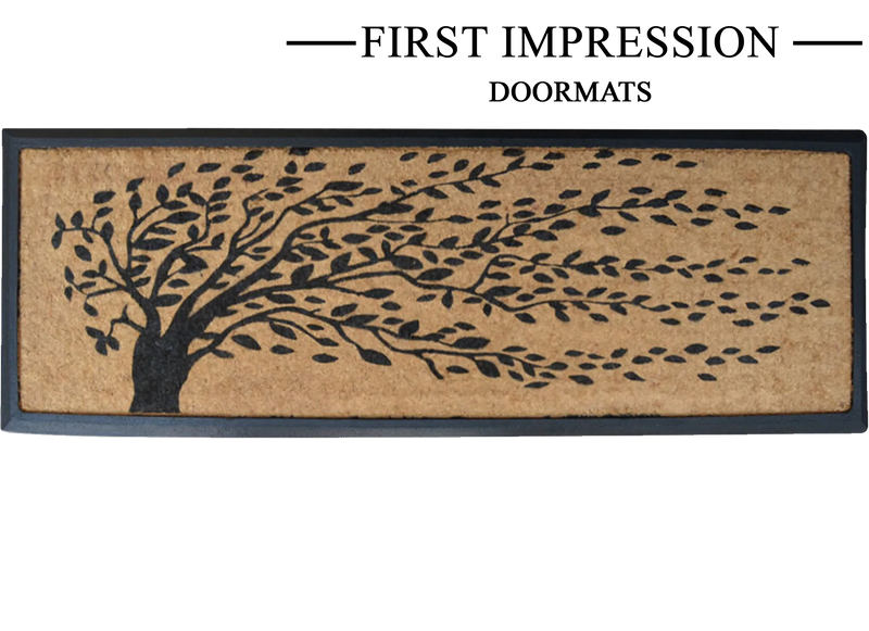 'Falling Leaves' Rubber Coir Doormat