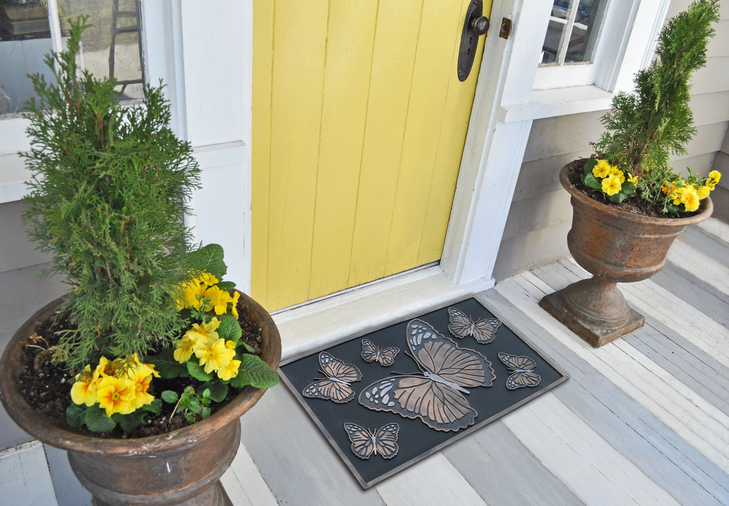 A1HC First Impression Butterfly Rubber Pin Mat, Beautifully Copper, Black - A1HCSHOP