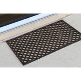 A1HC First Impression Diamonds 18 In. X 30 In. 100% Rubber Pin Mat with Beautifully Hand Bronze Finish - A1HCSHOP